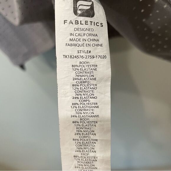 Fabletics Gray Performance Sleeveless Tank Top - Size: XS - Picture 6 of 6